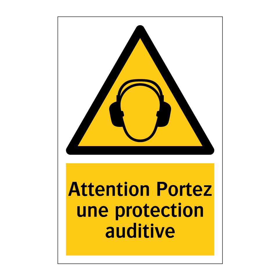 Attention Portez une protection auditive
