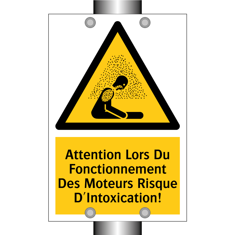 Attention Lors Du Fonctionnement Des Moteurs Risque D'Intoxication!