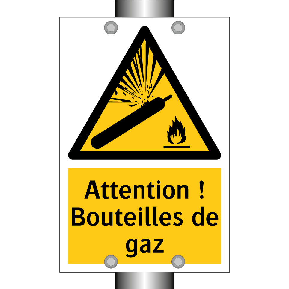 Attention ! Bouteilles de gaz