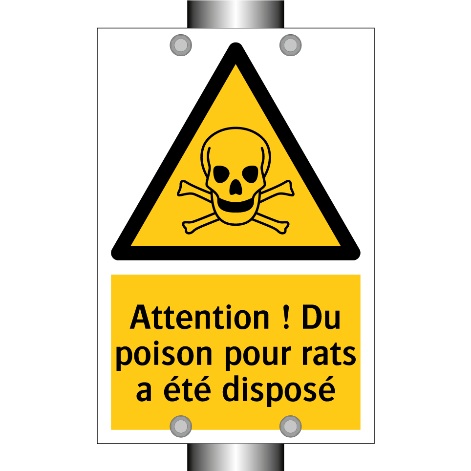 Attention ! Du poison pour rats a été disposé