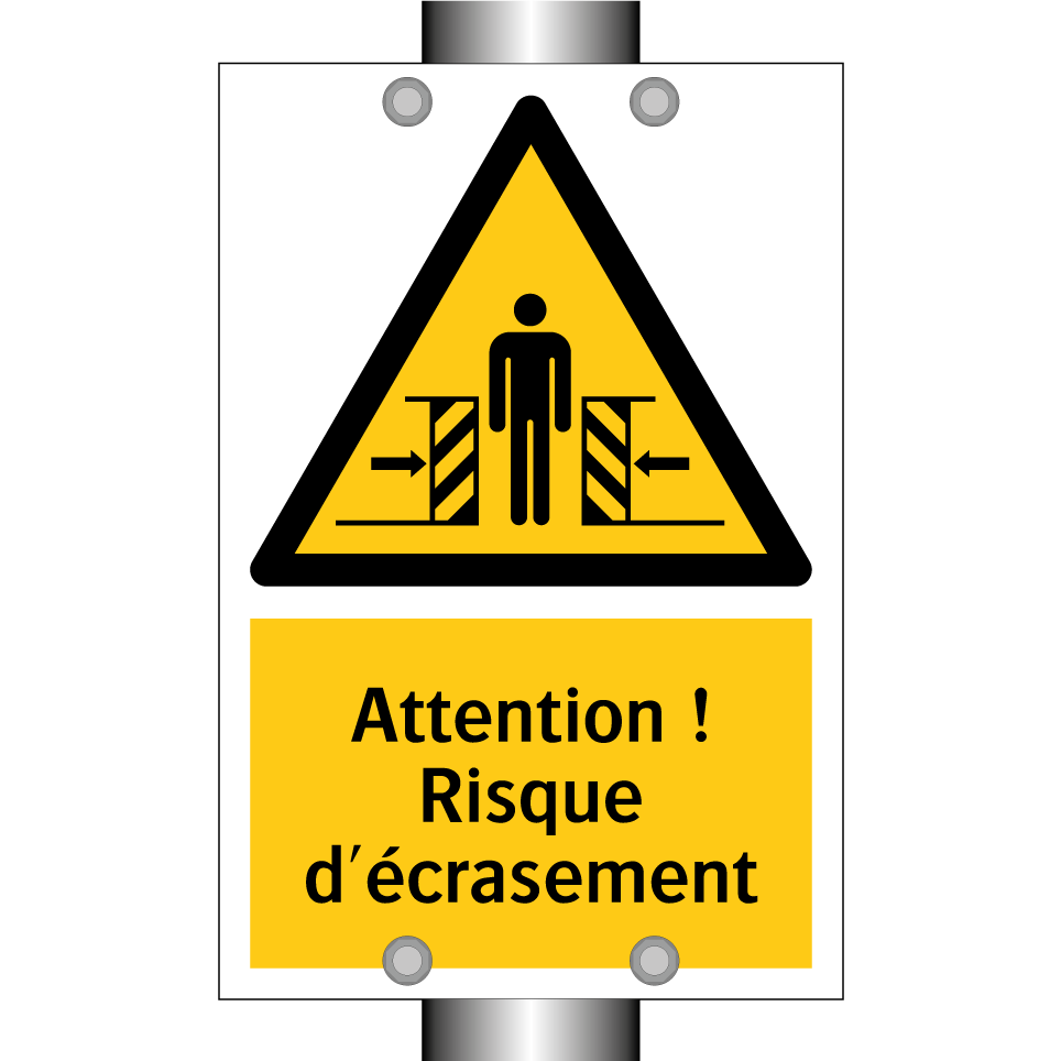 Attention ! Risque d'écrasement