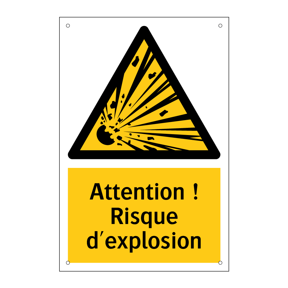 Attention ! Risque d'explosion