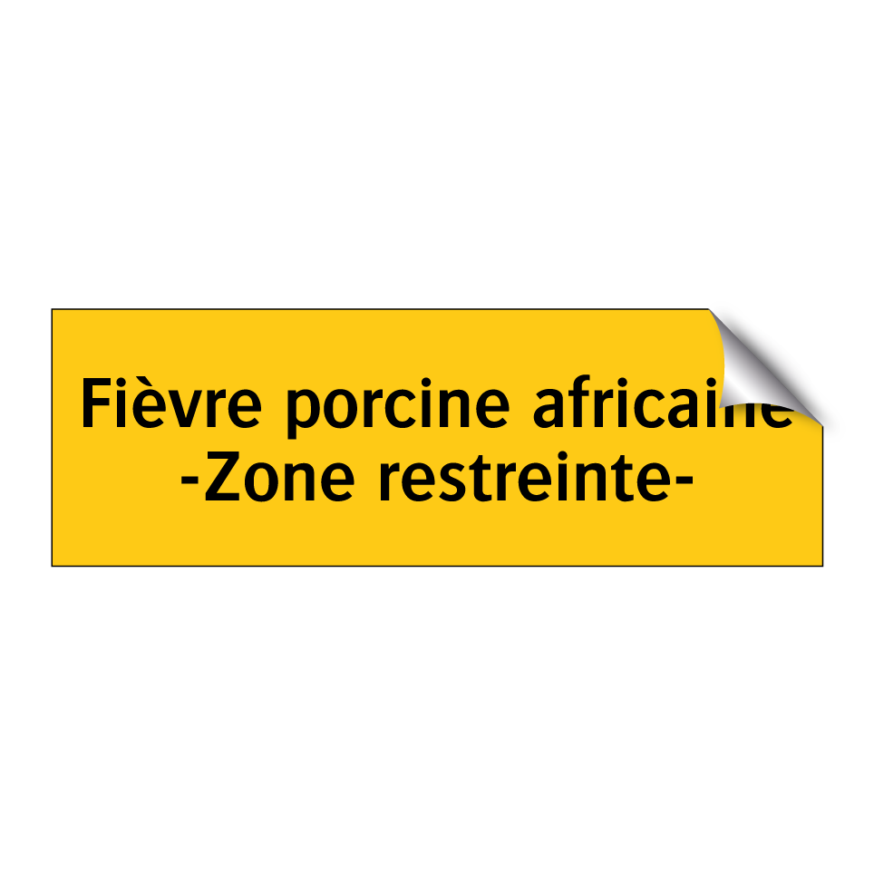 Fièvre porcine africaine -Zone restreinte-