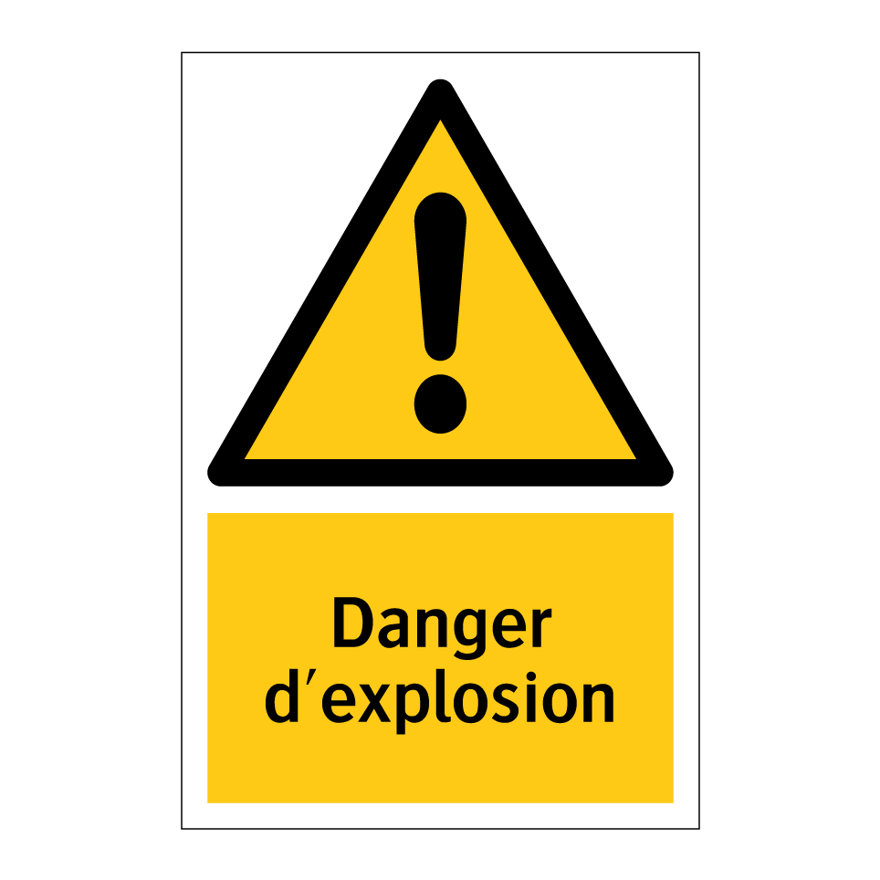 Danger d'explosion
