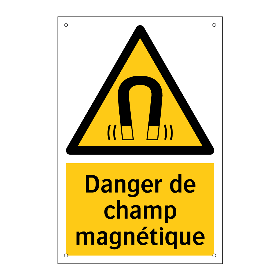 Danger de champ magnétique