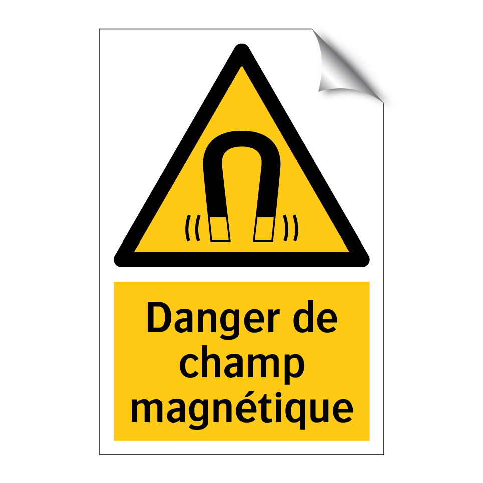 Danger de champ magnétique