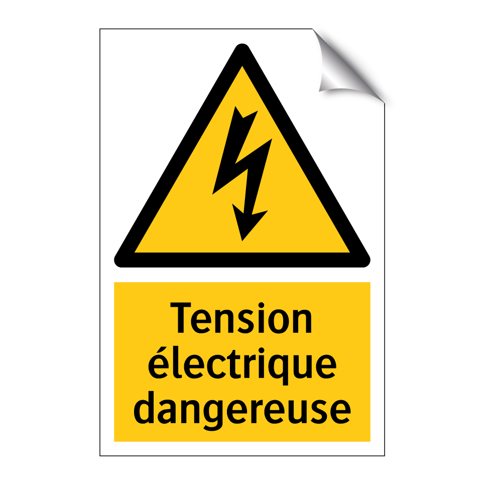 Tension électrique dangereuse
