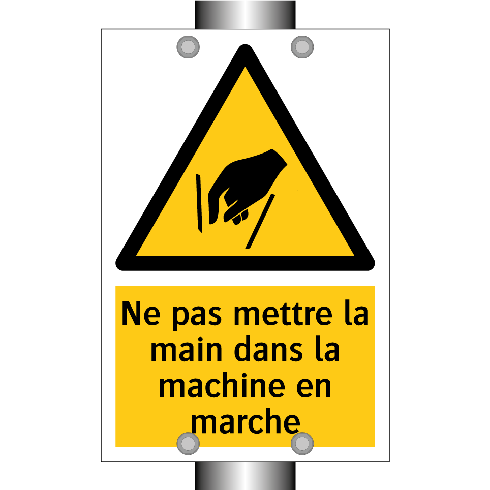 Ne pas mettre la main dans la machine en marche