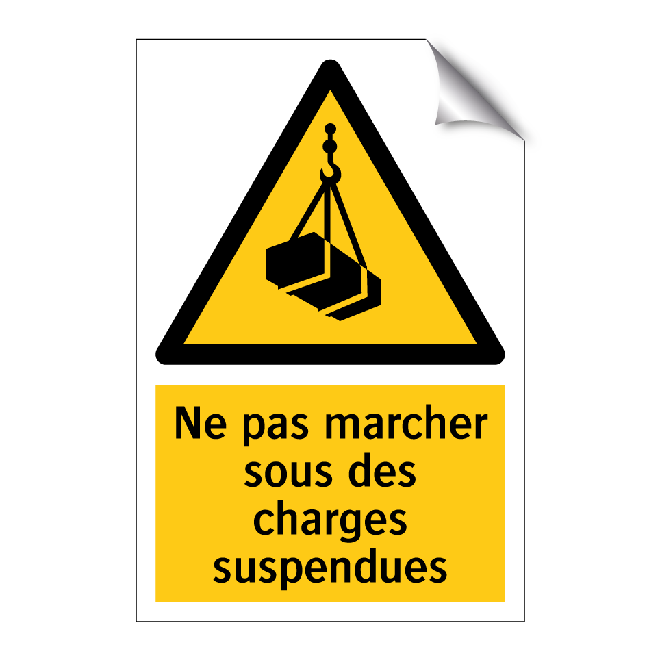 Ne pas marcher sous des charges suspendues