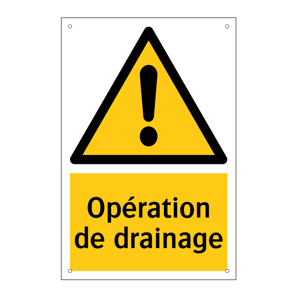 Opération de drainage