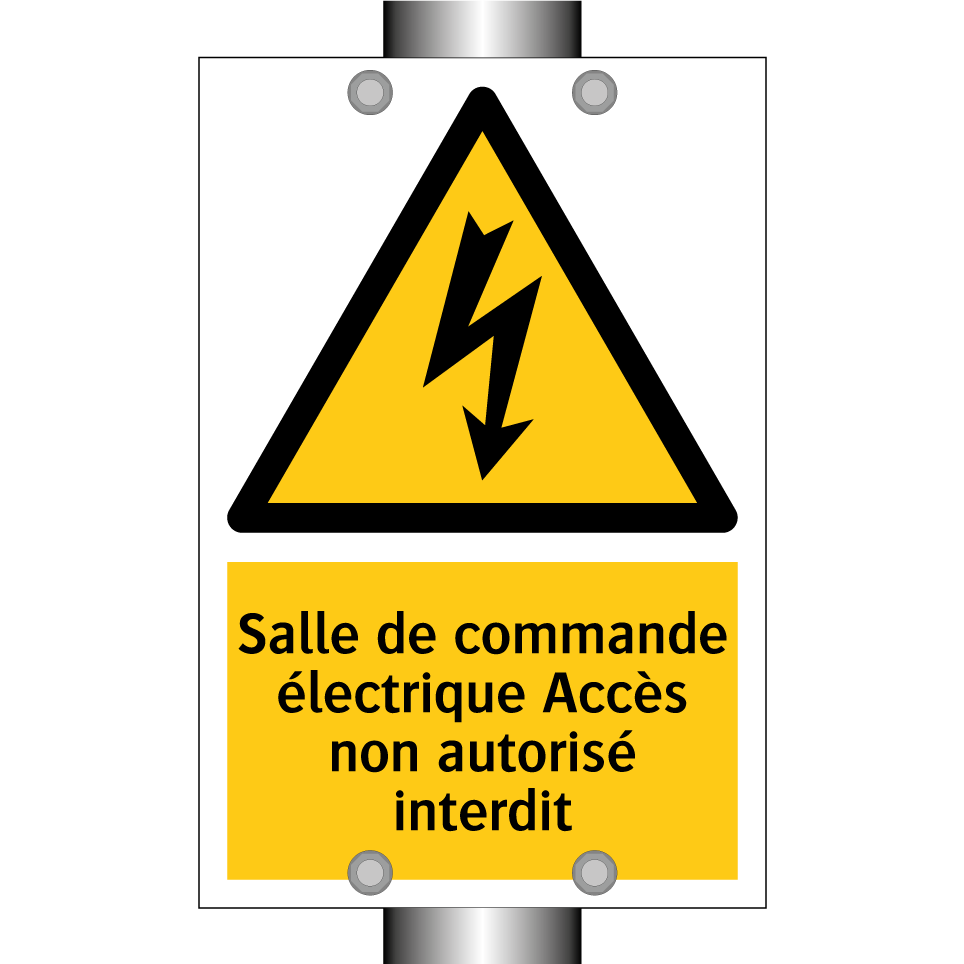 Salle de commande électrique Accès non autorisé interdit