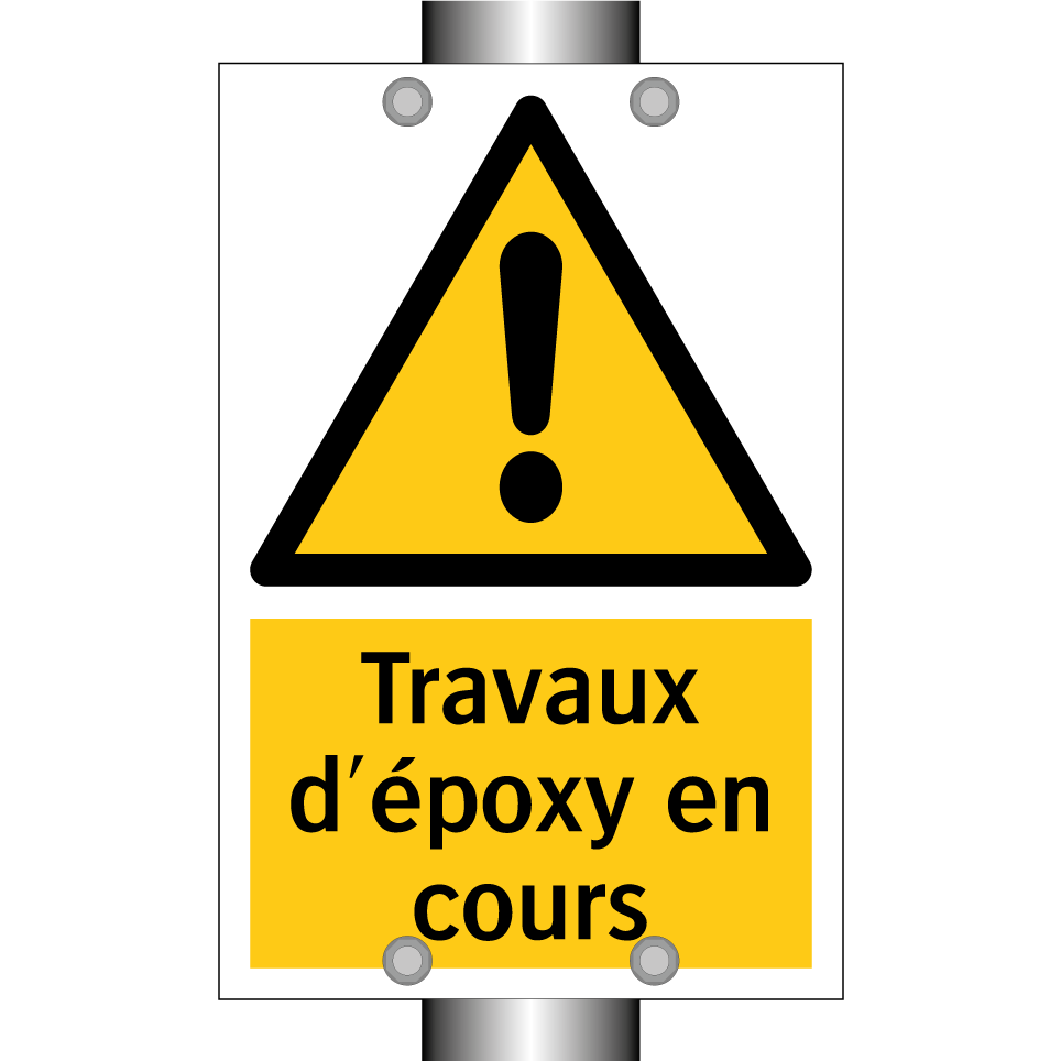 Travaux d'époxy en cours