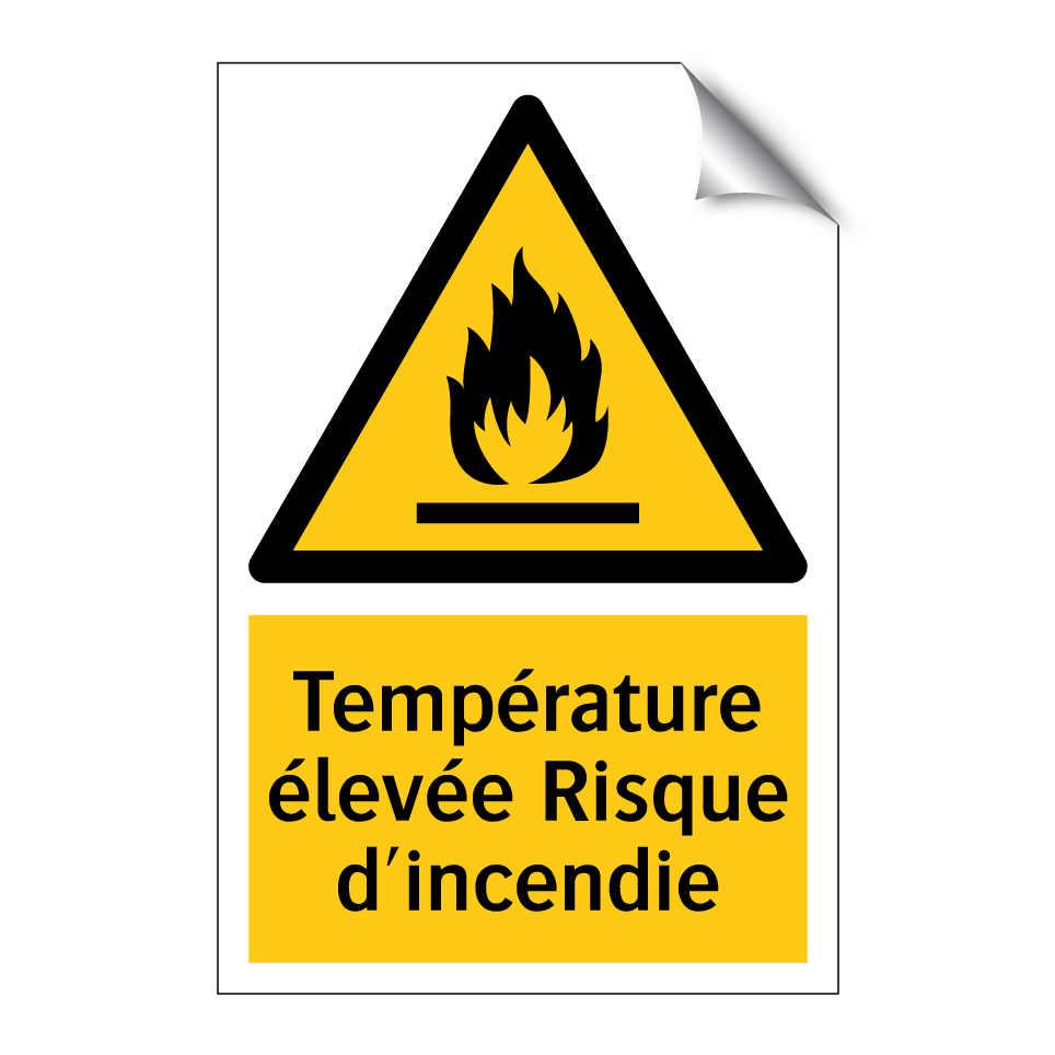 Température élevée Risque d'incendie
