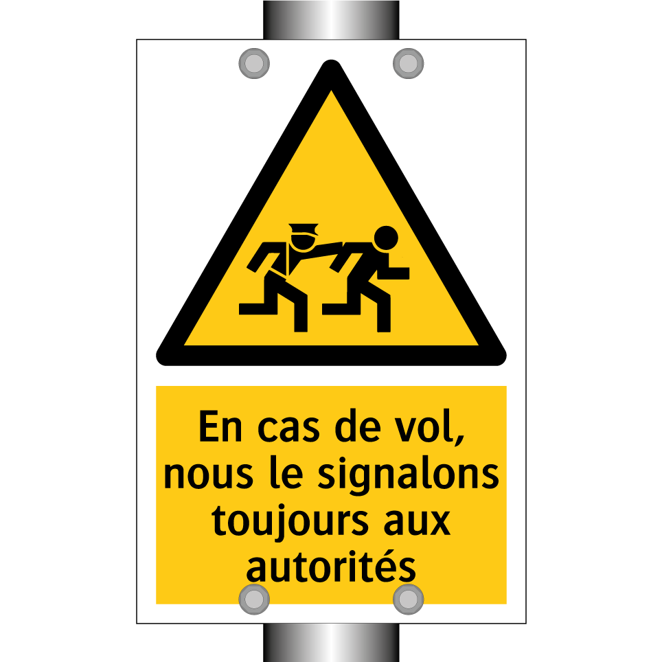 En cas de vol, nous le signalons toujours aux autorités
