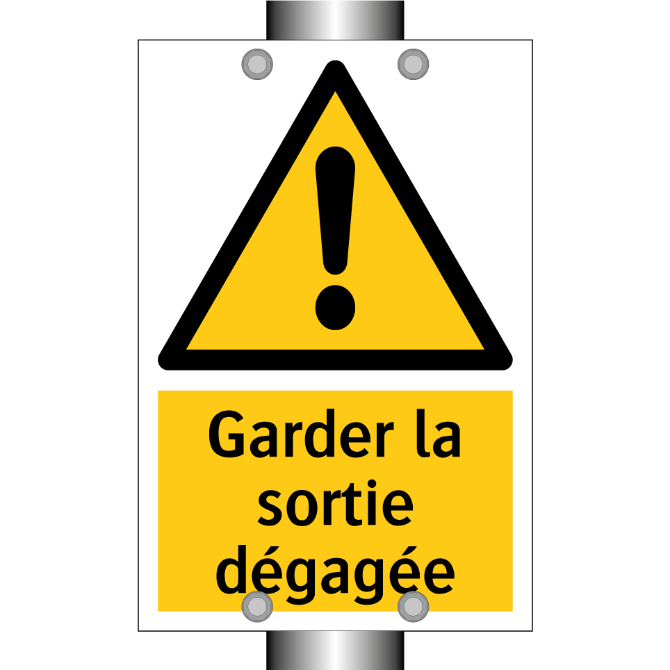 Garder la sortie dégagée