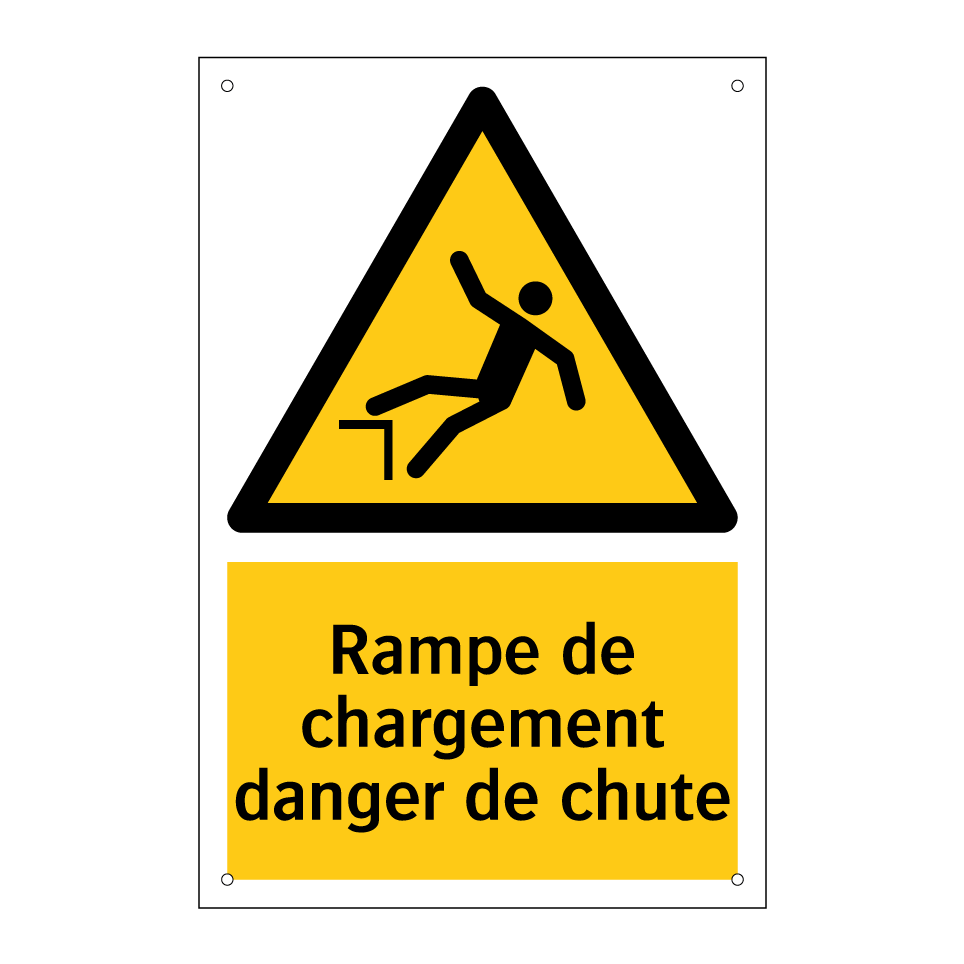 Rampe de chargement danger de chute