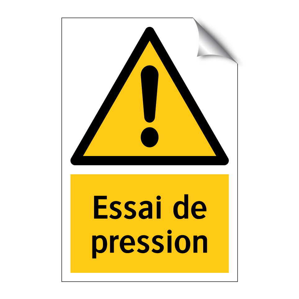 Essai de pression