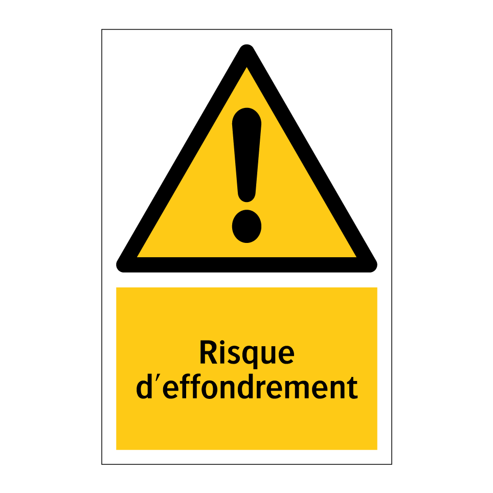 Risque d'effondrement