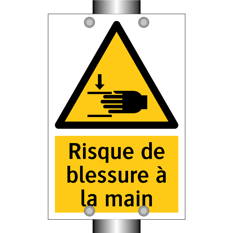 Risque de blessure à la main