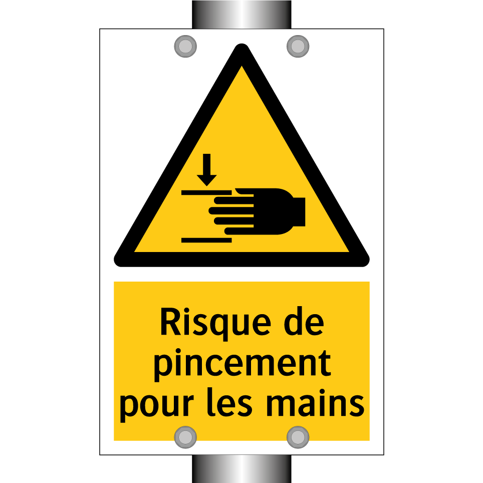 Risque de pincement pour les mains