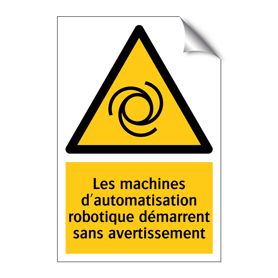 Les machines d'automatisation robotique démarrent sans avertissement