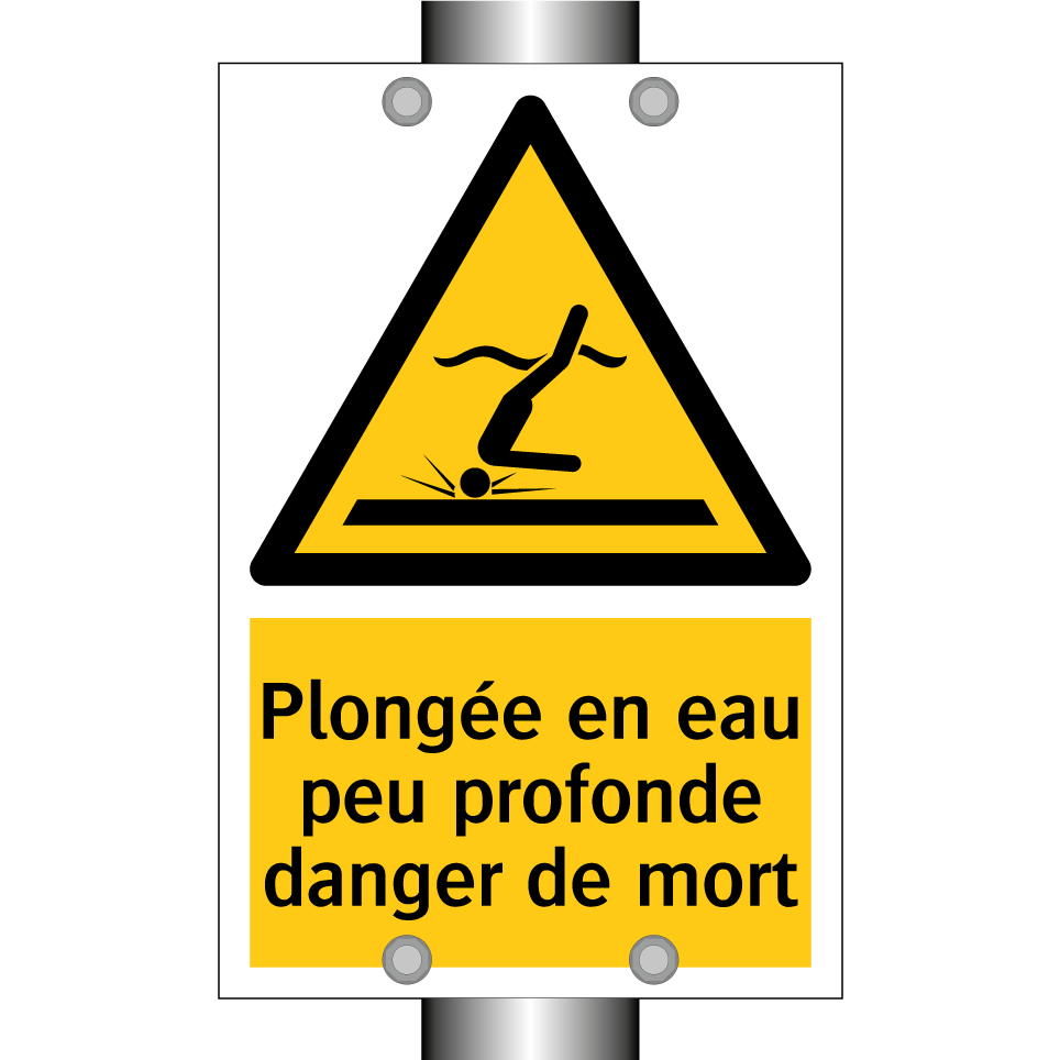 Plongée en eau peu profonde danger de mort