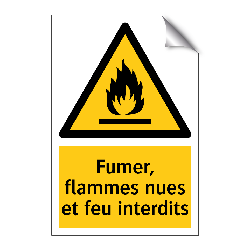 Fumer, flammes nues et feu interdits