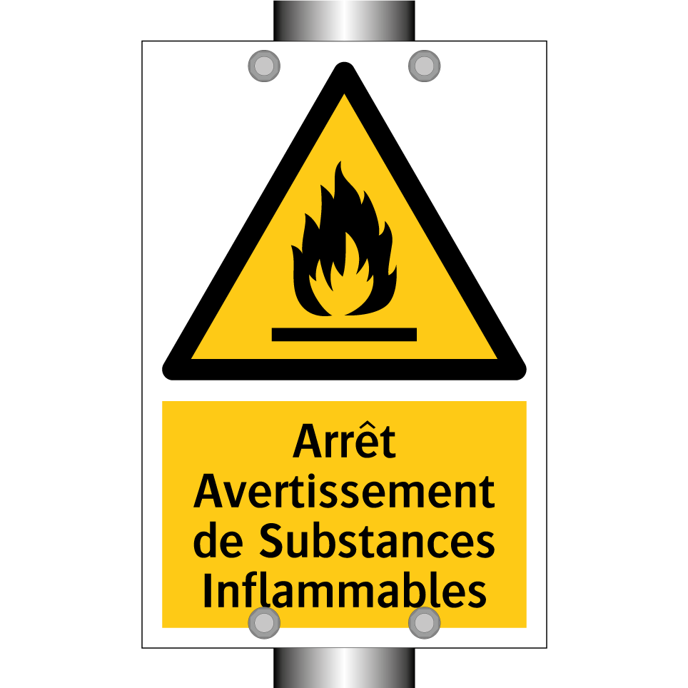 Arrêt Avertissement de Substances Inflammables