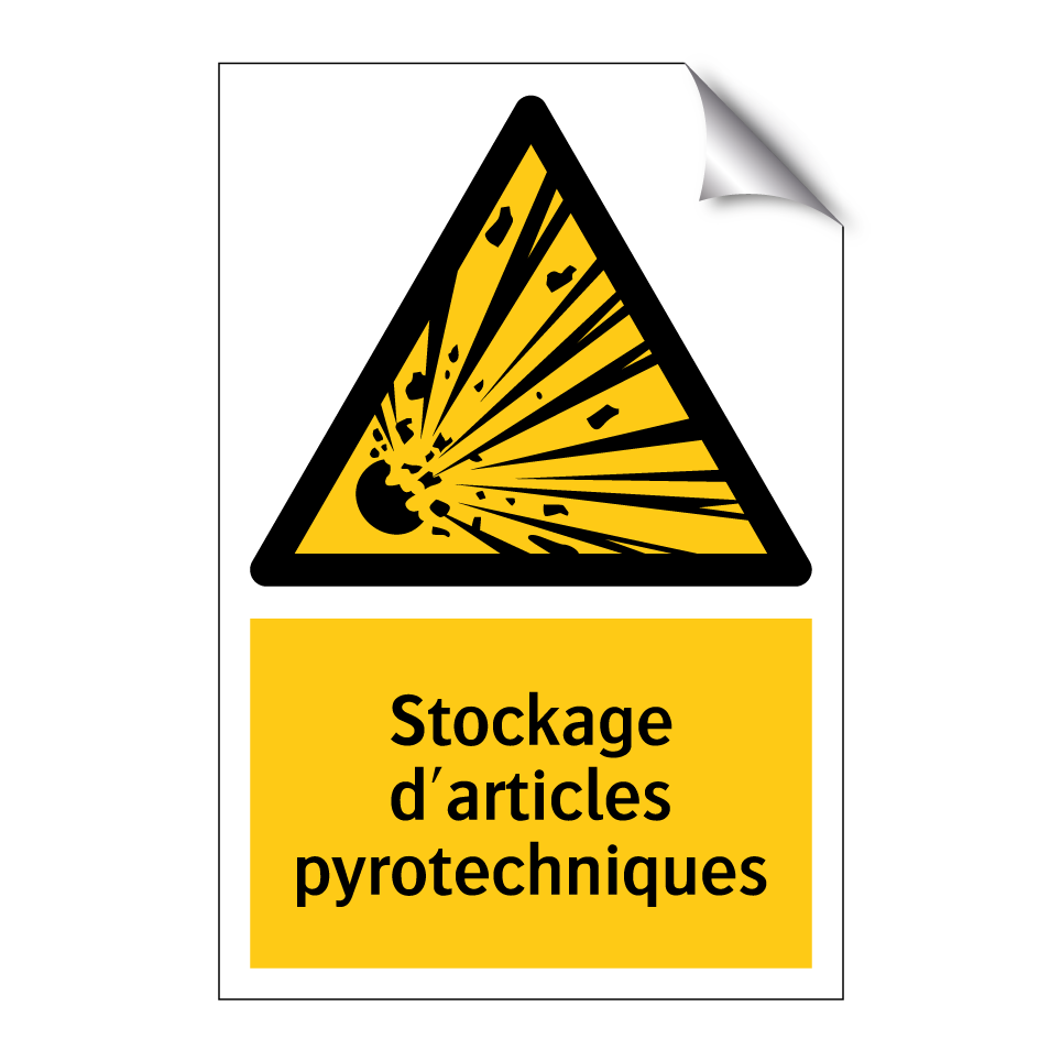 Stockage d'articles pyrotechniques