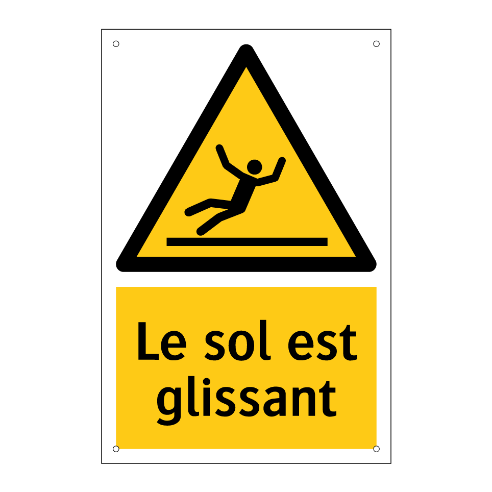 Le sol est glissant