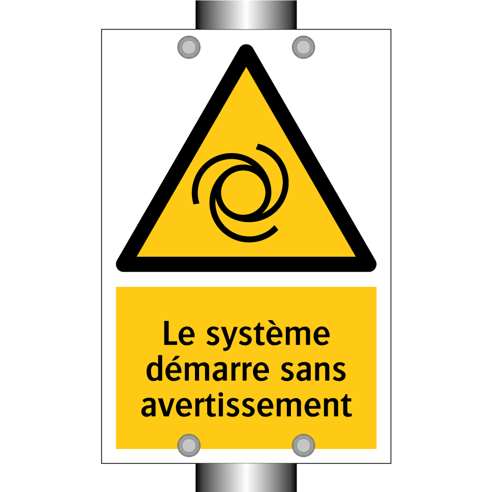 Le système démarre sans avertissement