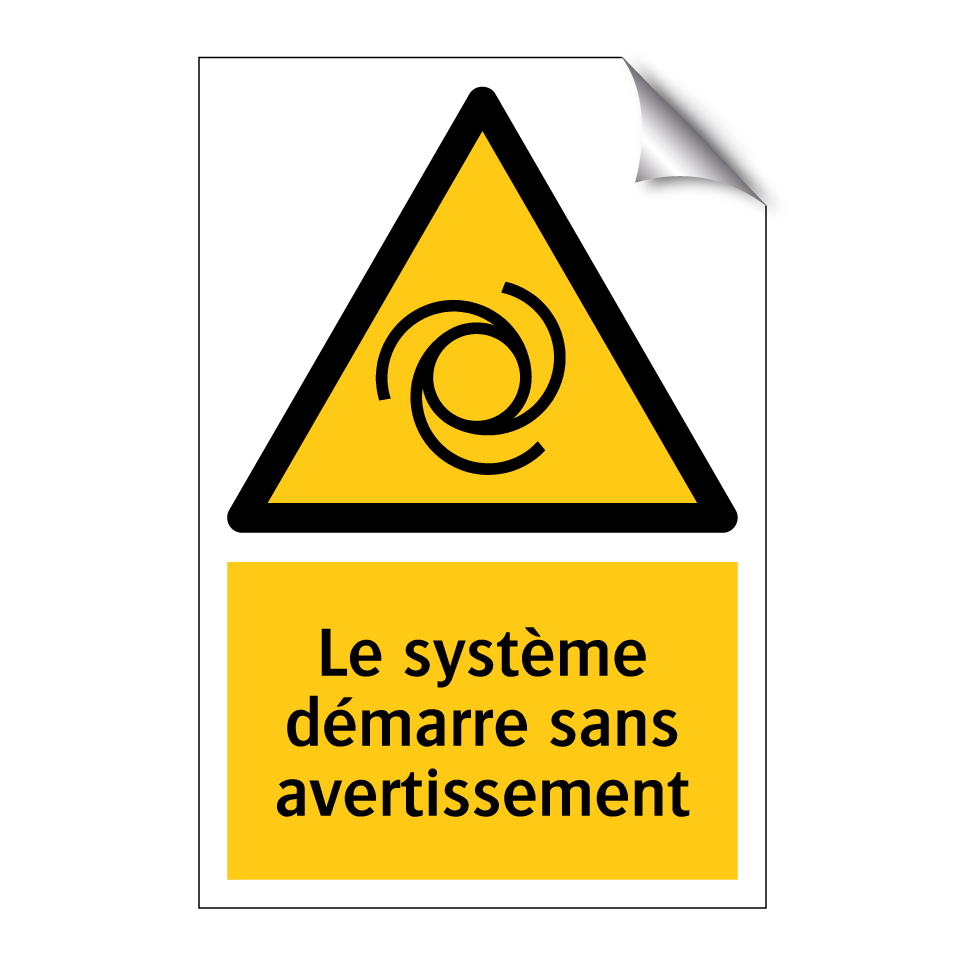Le système démarre sans avertissement