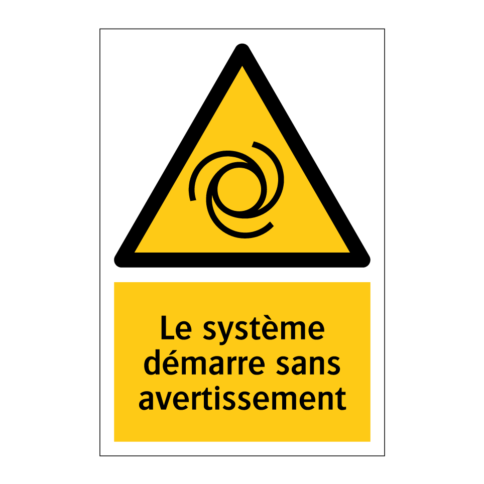 Le système démarre sans avertissement