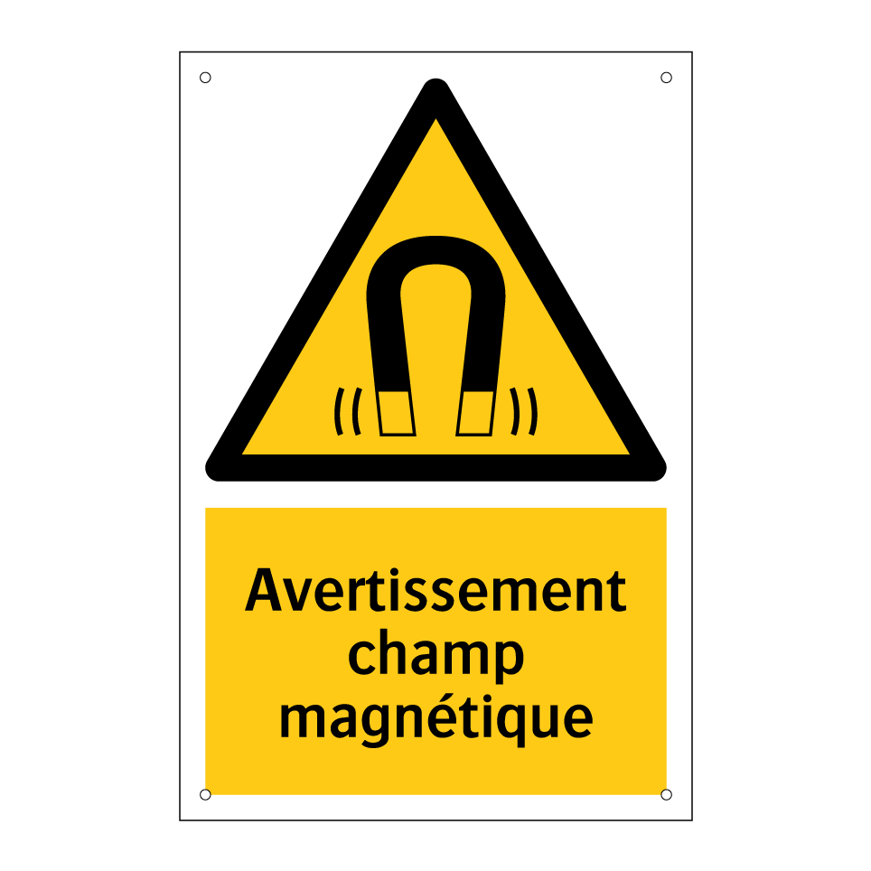 Avertissement champ magnétique