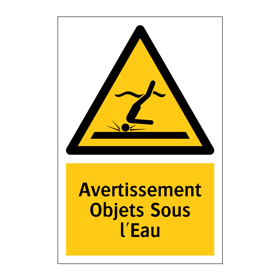 Avertissement Objets Sous l'Eau