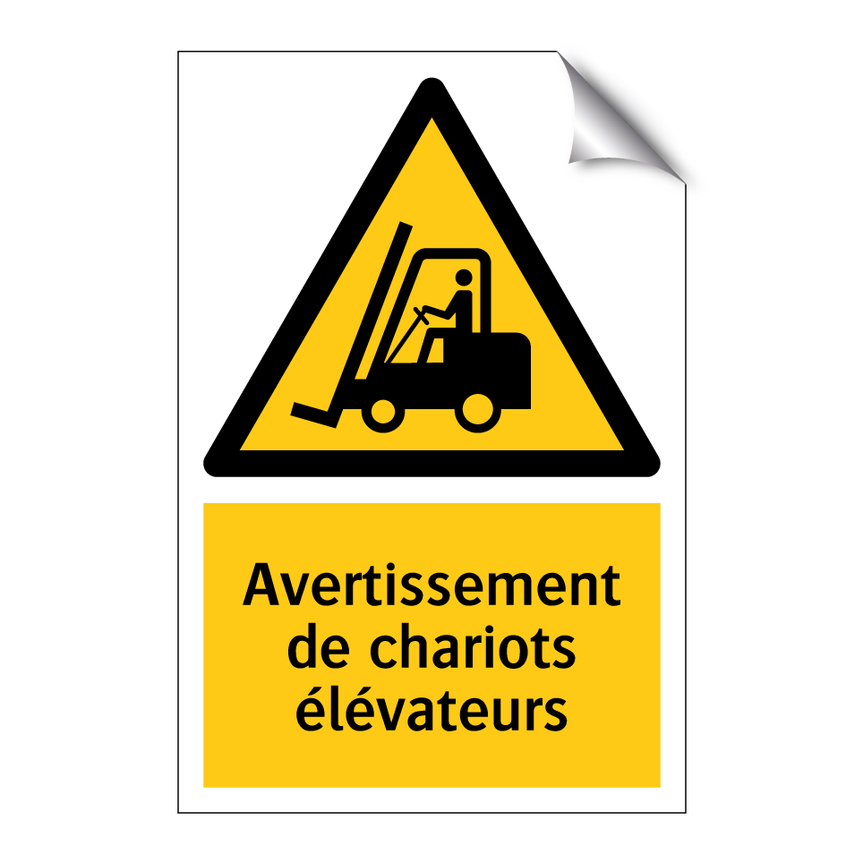 Avertissement de chariots élévateurs