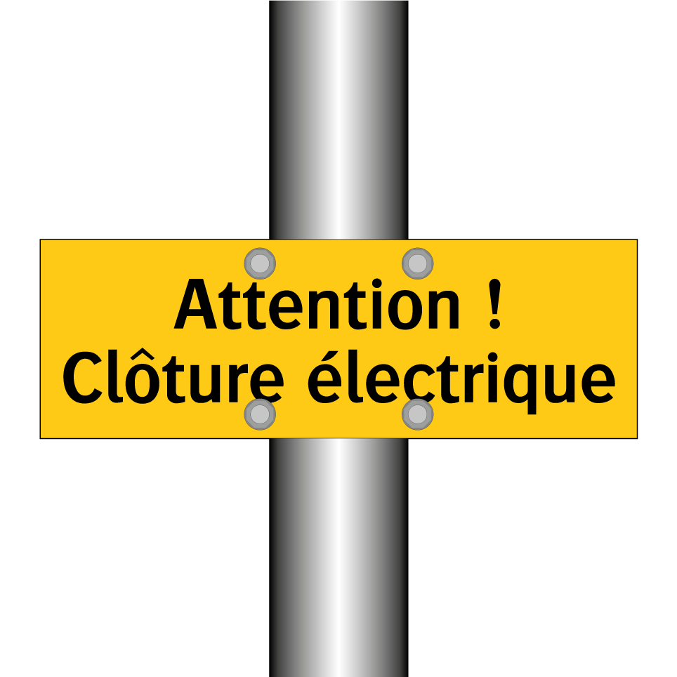 Attention ! Clôture électrique