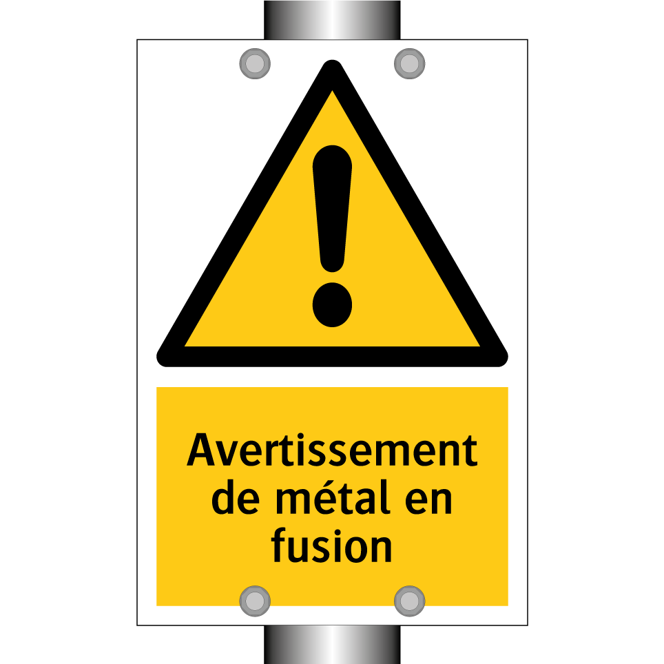 Avertissement de métal en fusion