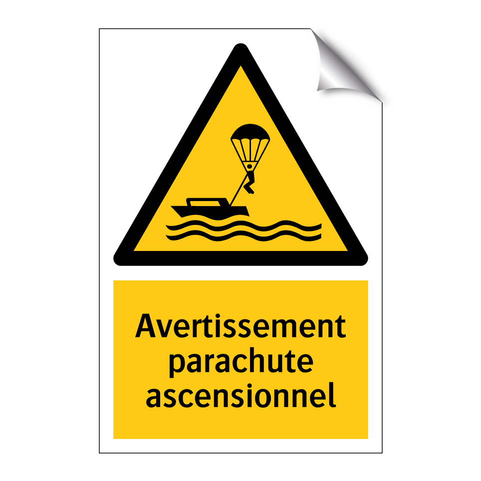 Avertissement parachute ascensionnel