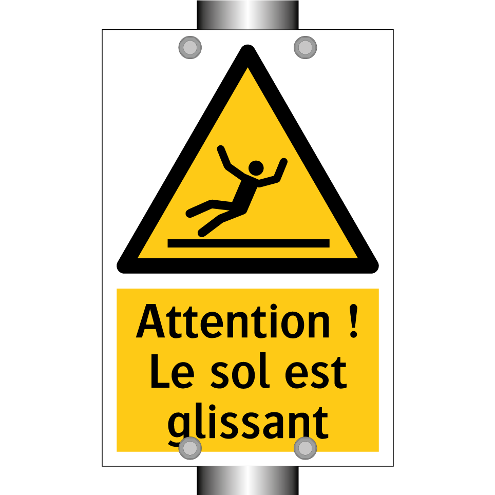 Attention ! Le sol est glissant