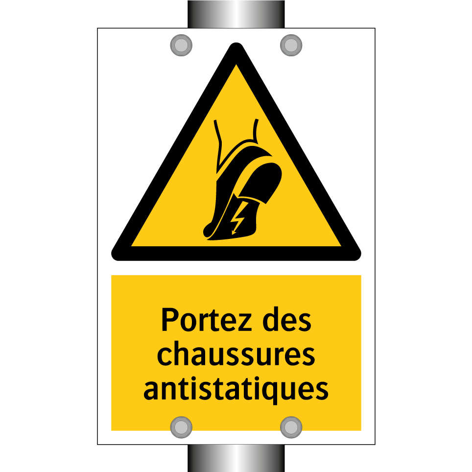 Portez des chaussures antistatiques