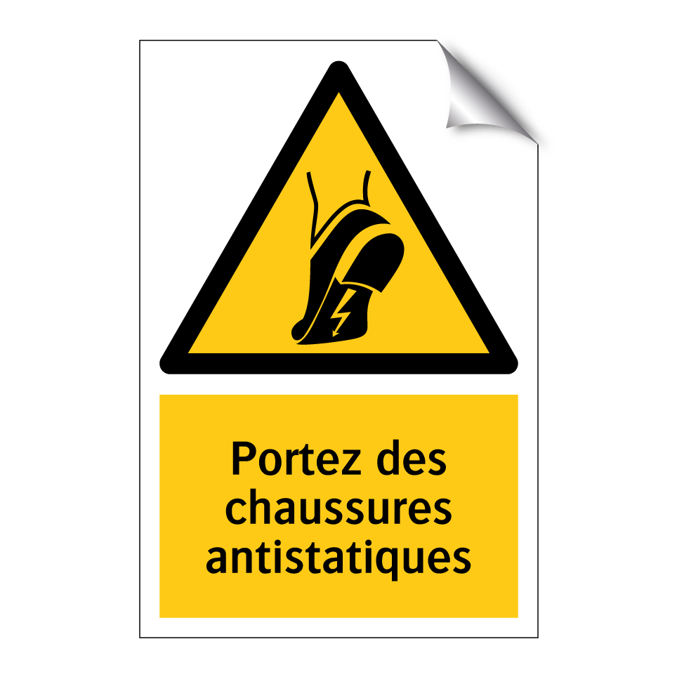 Portez des chaussures antistatiques