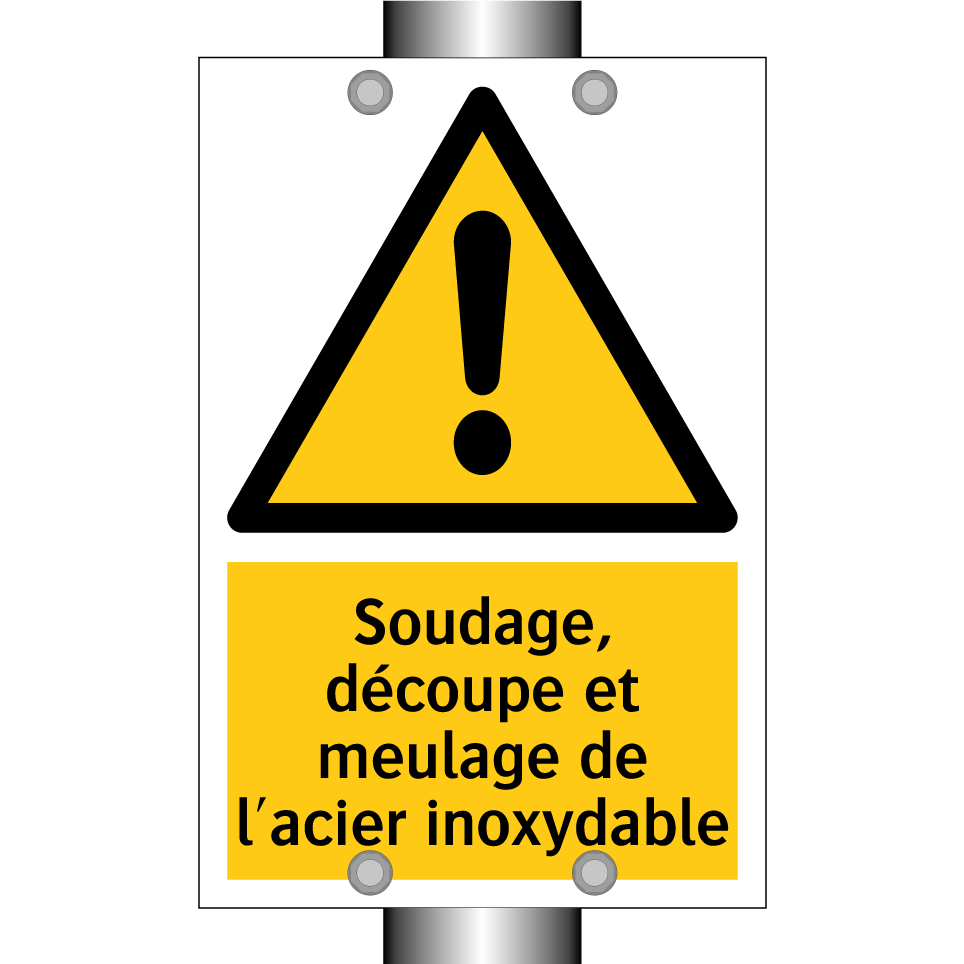 Soudage, découpe et meulage de l'acier inoxydable