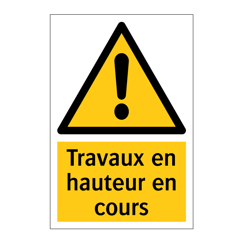 Travaux en hauteur en cours