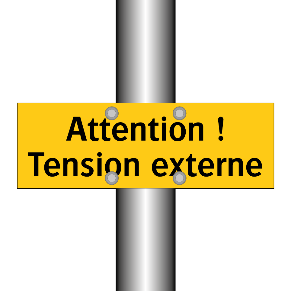 Attention ! Tension externe