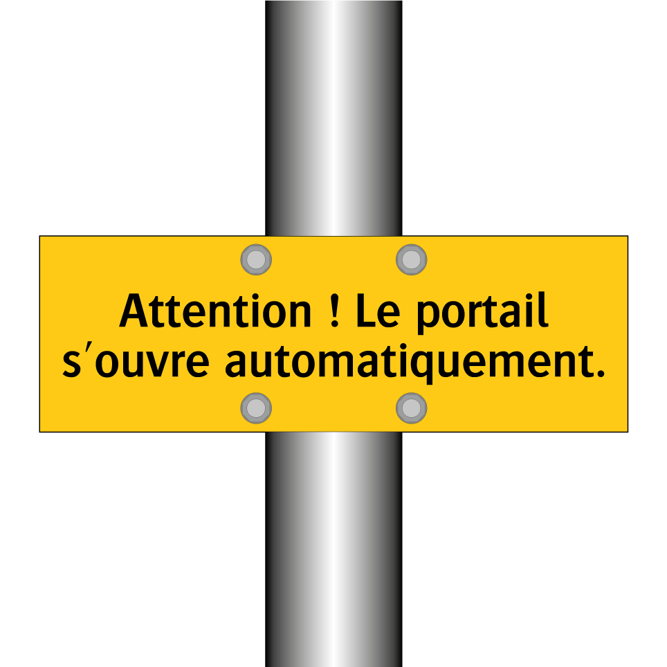 Attention ! Le portail s'ouvre automatiquement