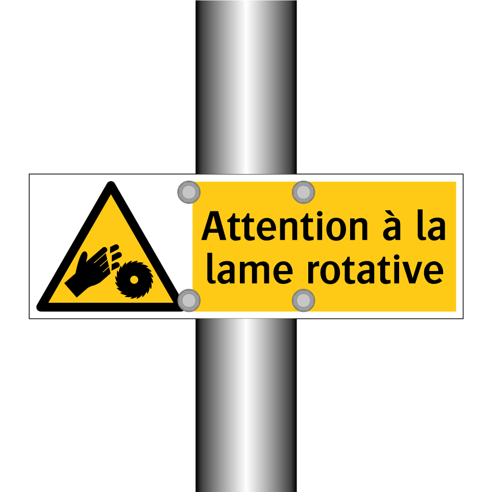 Attention à la lame rotative