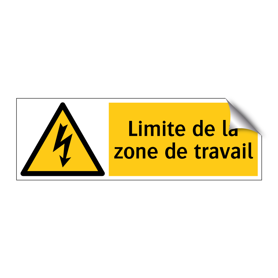 Limite de la zone de travail