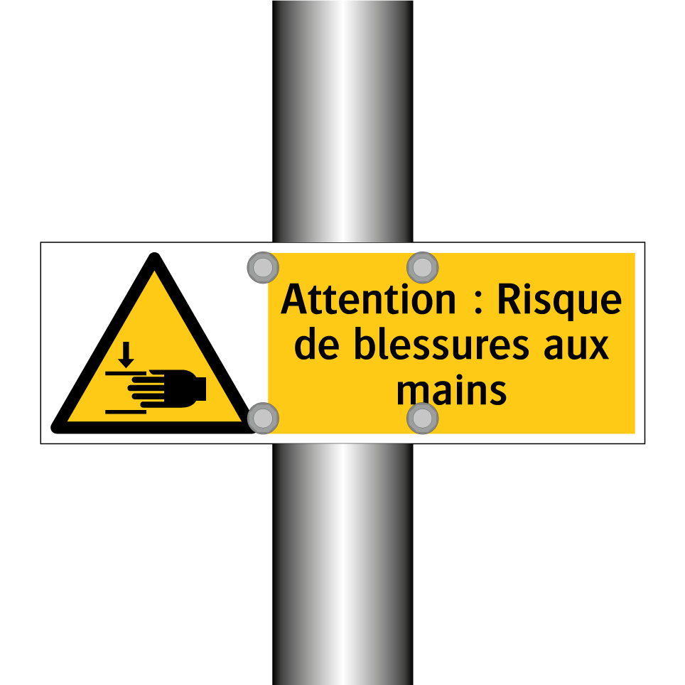 Attention : Risque de blessures aux mains