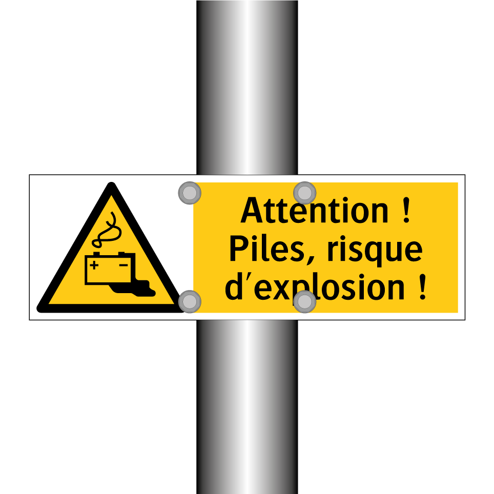 Attention ! Piles, risque d'explosion !